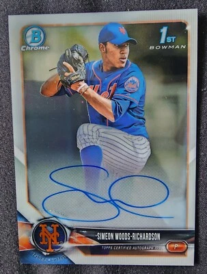 2018 BOWMAN CHROME SIMEON WOODS-RICHARDSON TWINS AUTO RC ROOKIE - Image 1 of 2