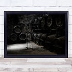 The old wine cellar Vinery Winery Basement Chandelier Candle Wall Art Print photo