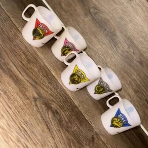 Vintage 90’s Toys Mighty Morphin Power Rangers 5 Mini Plastic Cup Set Complete - Bild 1 von 4
