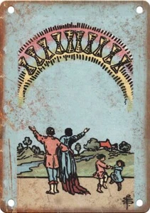 Minor Arcana Ten of Cups 12" x 9" Reproduction Metal Sign MA64 - Picture 1 of 1