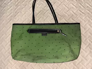 Kate Spade tote bag polka dot pattern green large capacity 13.3 inches (034) - Picture 1 of 4