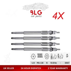 Glow Plugs For VW Amarok Golf CC B7 Passat Polo T5 T6 Tiguan Touareg 2.0 TDI - Picture 1 of 17
