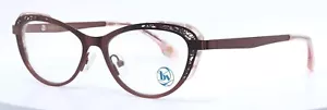 Bon Vivant SABRINA 7658 Cinnamon Red Womens Cat Eye Eyeglasses 51-16-140 ITALY - Picture 1 of 6