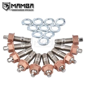 Perno prisionero grado 8,8 40 mm para Nissan RB25DET turbo turbina salida descarga (X10) EE. UU. - Imagen 1 de 6