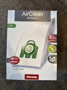 Miele Type U Airclean 3D Efficiency Vacuum Dust Bags 2 Bags - Open Box - Picture 1 of 4