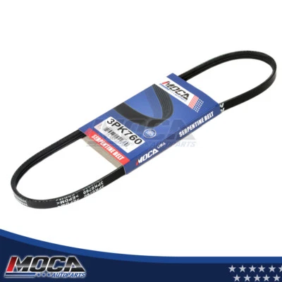 蛇形皮带适用于丰田 4 门 2.2L 2164CC I4 燃气 DOHC 1992 - 1998 EPDM 3PK760 — 第 1/4 张图片