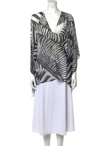 ROBERTO CAVALLI - 100% SILK - TUNIC BLOUSE - Size 4 - IT 40 - Picture 1 of 4