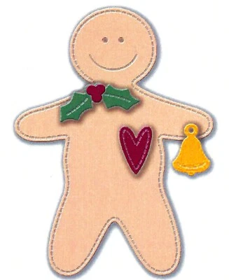 Troquel troquelado de acero navideño GINGERBREAD de Impression Obsession DIE891-X nuevo Foto 1 de 4