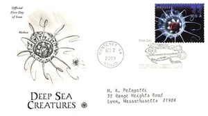 Great Old Vintage FDC Cover 2000 US Stamp 33 Cent Deep Sea Creatures - Picture 1 of 1