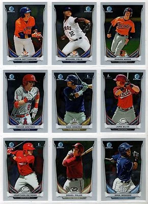 2014 Bowman Chrome Prospect Prospects You Pick the Player Finish Your Set B - Image 1 of 4