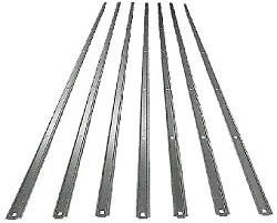 1950-1956 Ford pickup Truck Bed Skid strips Plain Steel Set of 7 F-1 F-100 - Image 1 of 1