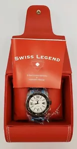 Swiss Legend 200 Meters Black 316 Stainless Two-Tone Men's Watch SL-10059-SB-22 - Picture 1 of 7