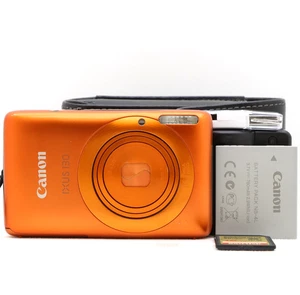 Canon IXUS 130 14.1MP Compact Digital Camera Orange Tested Full Kit - Fast Post - Picture 1 of 16