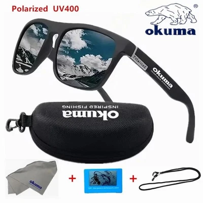 Okuma Polarized Sunglasses UV400 Men Women Hunting Fishing Driving Cycling +Box - Image 1 of 4