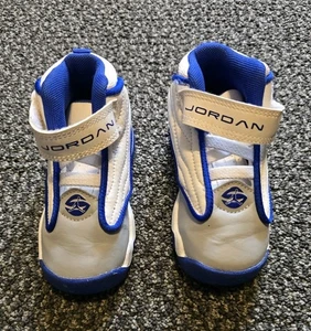 Nike Air Jordan Pro Strong White Royal Blue Toddler Sz 7C ,DC7910 104 - Picture 1 of 7