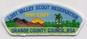 CSP - ORANGE COUNTY Council - sa-44 - lost valley scout res-1998 staff-bv $15-20 - Imagen 1 de 1