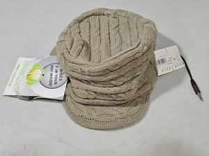 Bula StereoHead Wintermütze nicht verstellbar hellbraun mit Krempe gefüttert NEU mit Etikett - Bild 1 von 7