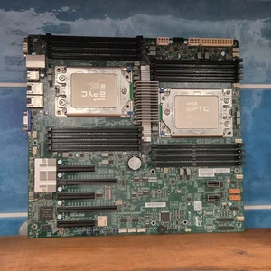 Supermicro H11DSi rev 2.0 motherboard with 2 x EPYC 7262 8C/16T (550 EUR 0% VAT) - Bild 1 von 3
