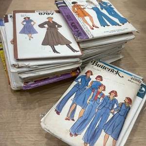 Job Lot 1960-80s Sewing Patterns Simplicity Butterick McCalls Weldons Cut #2 - Picture 1 of 6