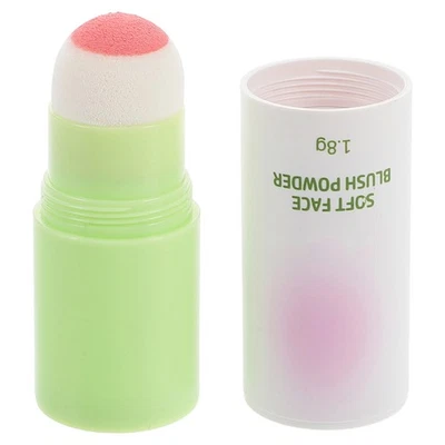  Rougestift mit Schwammkopf, mattrosa, Creme-Rouge für Wangen, tragbar und - Bild 1 von 4