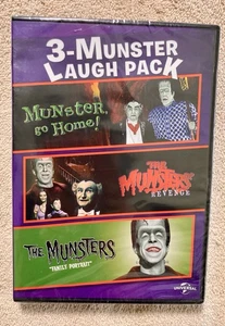 Munsters Three Movie Laugh Pack, Munster Go Home, Revenge, & Family Portrait Dvd - Picture 1 of 7