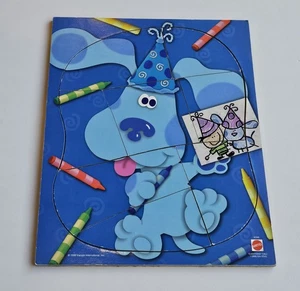 Vintage Mattel Blues Clues Wooden Kids Puzzle No 42366 - Picture 1 of 12