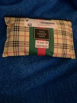 Cabello trenzado humano Afihond. 18 pulgadas 1B de profundidad a granel 110 g color natural Foto 1 de 4