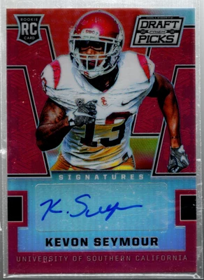 A0517- 2016 Panini Prizm Draft Picks Autographs Prizms Red #217 Kevon Seymour - Image 1 of 2