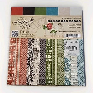 Grafik 45 OFF TO THE RACES 6 x 6 Papierblock Muster & Feststoffe 36 Blatt NEU - Bild 1 von 2