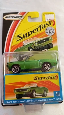 老式 2004 年火柴盒 Superfast 1969 雪佛兰科迈罗 — 第 1/3 张图片