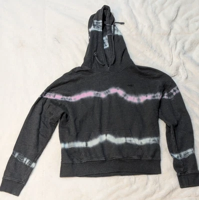 Hollister Tie Dye Anillos Rosa y Azul Cielo Rayas Sudadera con Capucha Talla M *Buen Estado* Foto 1 de 4