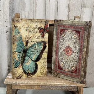 Aufbewahrungsboxen im Buchdekor aus Holzstil Neu - Bild 1 von 11