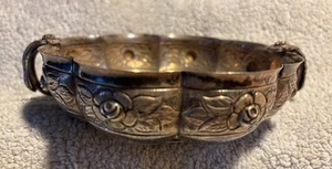 Vintage Sanborns Mexiko Sterlingsilber Azteken Rose Schale 5,25" 209 Gramm - Bild 1 von 5