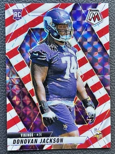 2025 Mosaic Donovan Jackson RC Rosso e Bianco Prizm - Vikings #388 - Foto 1 di 2