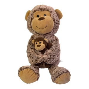 Animal Adventure Affe Mama & Baby Plüsch-Set 17 Zoll mattbraun Stofftier - Bild 1 von 9