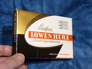 1959 Landfried Löwenherz leere alte Zigaretten Tabak Schachtel vintage NOS rare - Bild 1 von 10