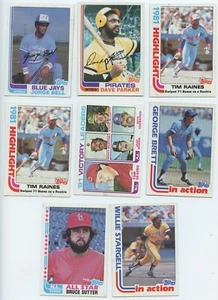 1982 Topps 100 Card Lot Pack Fresh Inc. Jorge Bell Rookie, Parker, Raines - Bild 1 von 2