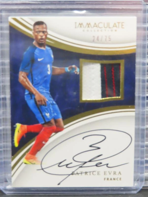 2017 Immaculate Patrice Evra Patch Autograph Auto #24/75 France