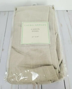 Laura Ashley® Easton Top Window Treatment Curtain Panel, 42'' x 84'', Taupe -NEW - Picture 1 of 2