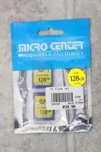 Micro Center 128GB SD Card UHS-I Class 10 SDXC Memory Card - 2 Pack - Picture 1 of 1