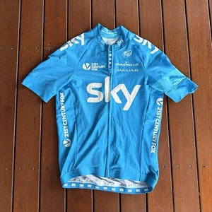 Rapha Sky Team Size S Mens Pro Jersey Blue Cycling Full Zip - Picture 1 of 9