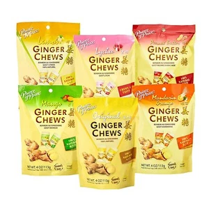 PAQUETE DE 6 DULCES MASTICABLES PRINCE OF PEACE ORIGINAL, LIMÓN, NARANJA, MANGO, LICHIE - Imagen 1 de 9