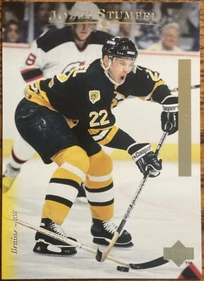 1995-96 Upper Deck Electric Ice Gold RARE Jozef Stumpel #157 Boston Bruins - Image 1 of 3