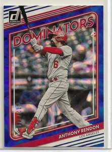 2022 Donruss Dominators Blue Anthony Rendon #D-8 012/249 - Los Angeles Angels - Imagen 1 de 1