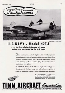 1942 Timm N2T-1 Flugzeug ad 7/25/2024d - Bild 1 von 1