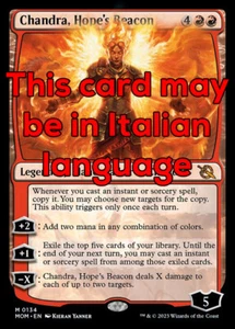 MTG CHANDRA, HOPE's BEACON FOIL EXC - CHANDRA, FARO DI SPERANZA 134 - MOM - Picture 1 of 1