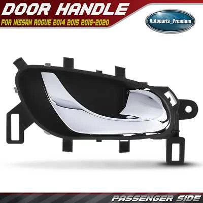 Manija de puerta interior cromada del lado derecho del pasajero para Nissan Rogue Sport 17-20 Foto 1 de 4