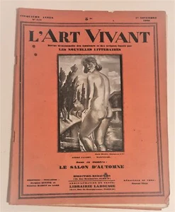 L'Art Vivant N 117 1929 Baigneuse De Andre Favory Le Salon D'automne - Imagen 1 de 1