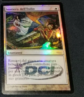 MTG 1x Gateway Promo white MP Italian FOIL Path to Exile ships w/ tracking - Image 1 of 2