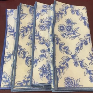 Longaberger Servietten blau 4er Set - Bild 1 von 2